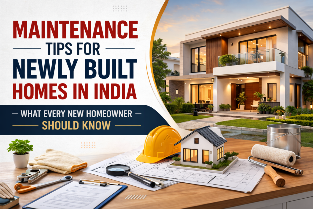 Maintenance Tips for Newly Built Homes in India